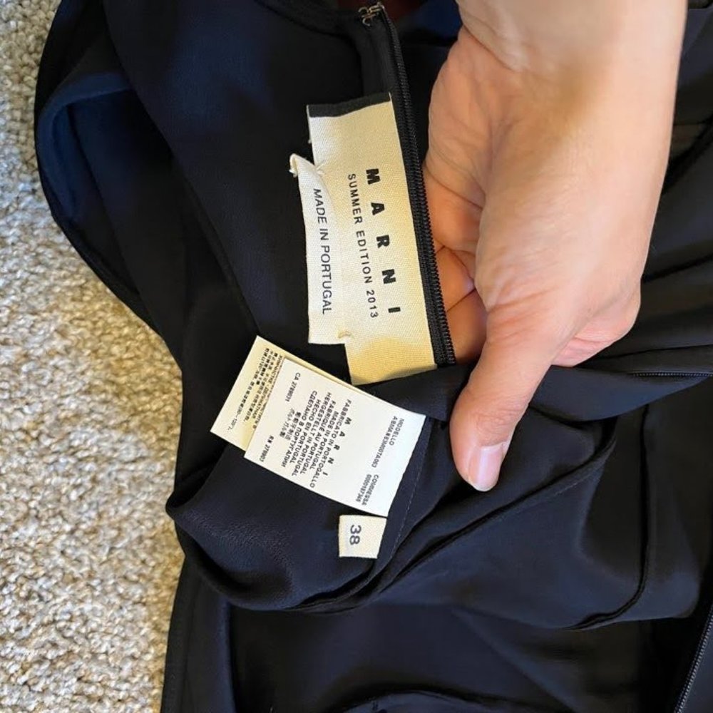 MARNI Summer Edition 2013 Navy dress 38 size - Picture 3 of 3